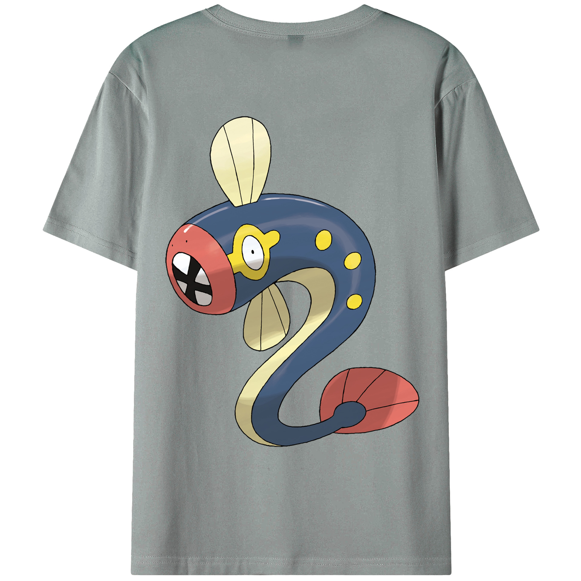 （画像用） ポケットモンスター Pokémon 綿100％ メンズ半袖Tシャツ（バックプリント） 通気性